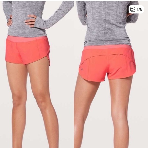 lululemon athletica Pants - Lululemon Coral Athletic Shorts